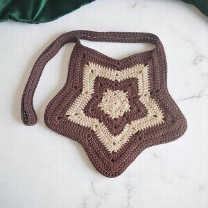 Handmade Crochet Star Bag in Neutral Colors